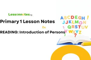 Reading: Introduction of Persons