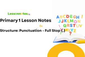 Structure: Punctuation - Full Stop (.)