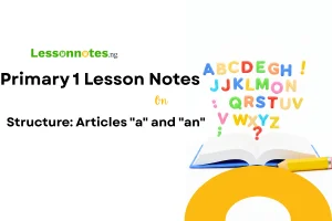 Structure: Articles "a" and "an"