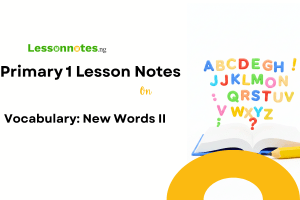 Vocabulary: New Words II