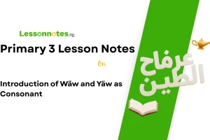 Introduction of Wäw and Yäw as Consonant