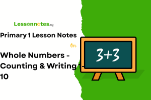 Whole Numbers - Counting & Writing 1-10