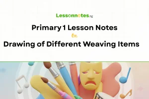 Drawing of Different Weaving Items