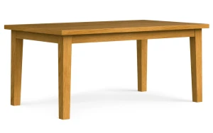 Rectangular wooden table with four legs, shown as an example of tebur (table)